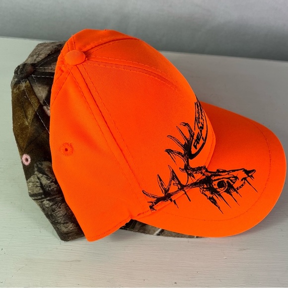 Team Realtree hunting orange & camouflage accents adjustable  women’s caps - Picture 13 of 13